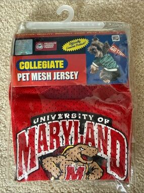 Pets First University of Maryland Red Collegiate Pet Mesh Jersey